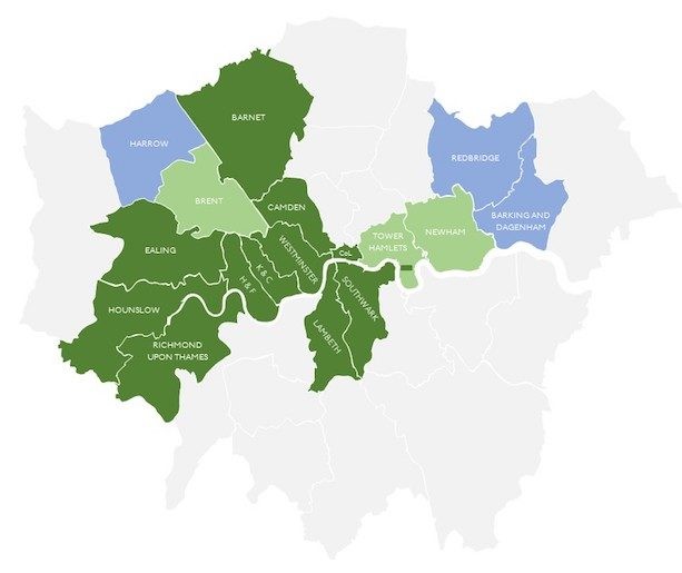 Tfl E Scooter Trial Map